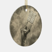 Mozes die de wet ontvangen de Tien Geboden Keramisch Ornament (Rechts)