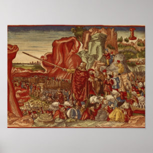 Mozes die het Rode Zee ontleden Poster