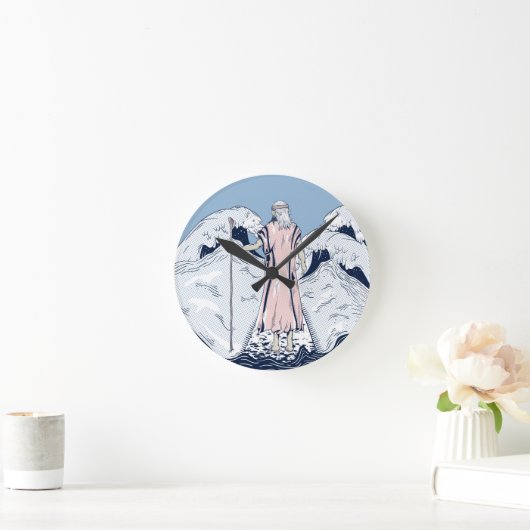 Mozes die het rode zee ontleden ronde klok (Huis)