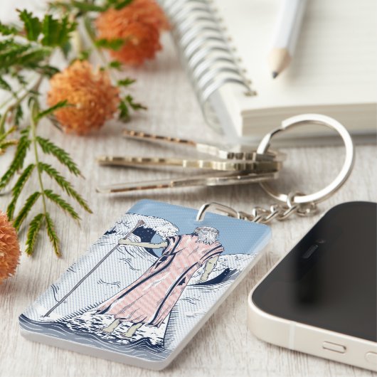 Mozes die het rode zee ontleden sleutelhanger (Voorkant Rechts)