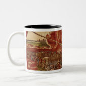 Mozes die het Rode Zee ontleden Tweekleurige Koffiemok (Links)