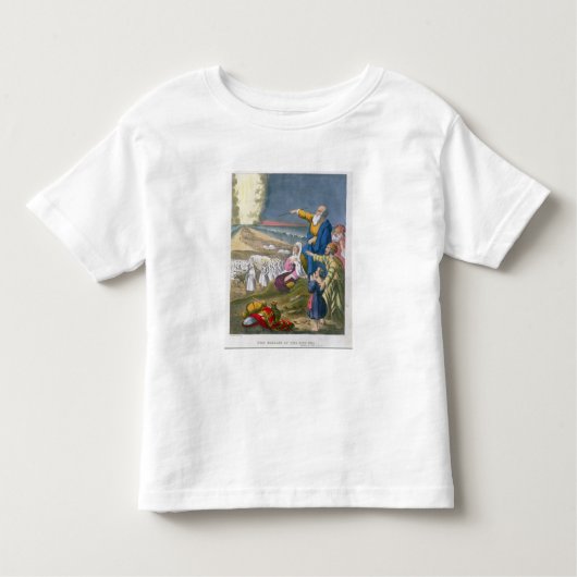 Mozes die het Rode Zee ontleden, van een bijbel di Kinder Shirts (Voorkant)