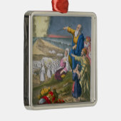 Mozes die het Rode Zee ontleden, van een bijbel di Metalen Ornament (Rechts)