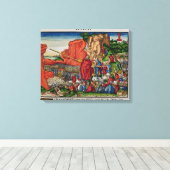 Mozes die het Rode Zee oversteken Canvas Afdruk (Insitu (Houten vloer))