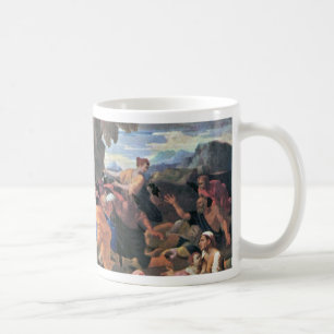 Mozes die met Poussin ontroerend water uit de rots Koffiemok
