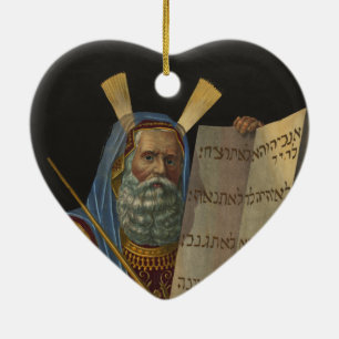 Mozes door Henry Schile 1874 Keramisch Ornament