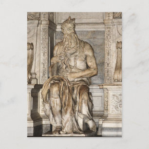 Mozes door Michelangelo, Roma Briefkaart
