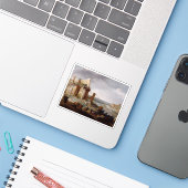 Mozes en Aäron veranderen de rivieren van Egypte i Sticker (Laptop met iPhone)