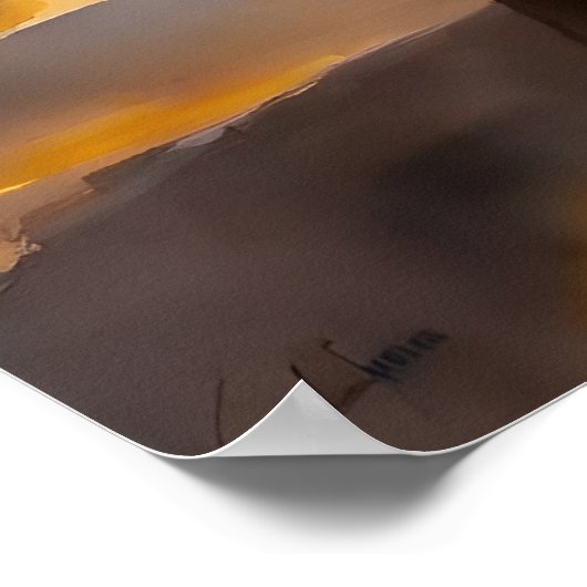 Mozes en de brandende Struik Poster (Hoek)