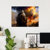 Mozes en de brandende Struik Poster (Thuiskantoor)