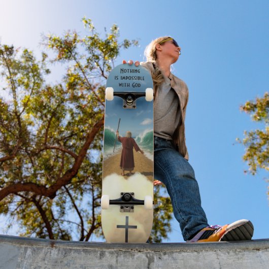 Mozes en de Rode Zee Persoonlijk Skateboard (Buiten 1)