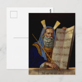 Mozes en de Tafelen van de Wet Kunst Briefkaart (Voorkant / Achterkant)