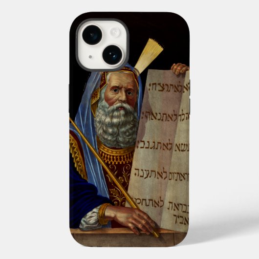 Mozes en de Tafelen van de Wet Kunst Case-Mate iPhone Case (Achterkant)