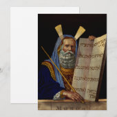 Mozes en de Tafelen van de Wet Kunst Kaart (Voorkant / Achterkant)