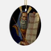 Mozes en de Tafelen van de Wet Kunst Keramisch Ornament (Rechts)