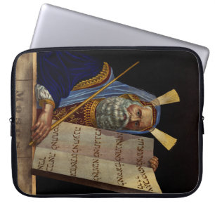 Mozes en de Tafelen van de Wet Kunst Laptop Sleeve