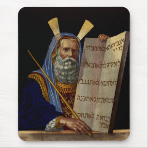 Mozes en de Tafelen van de Wet Kunst Muismat