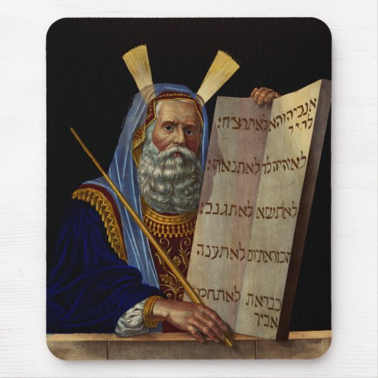 Mozes en de Tafelen van de Wet Kunst Muismat (Voorkant)