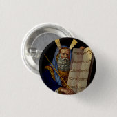 Mozes en de Tafelen van de Wet Kunst Ronde Button 3,2 Cm (Voorkant /achterkant)