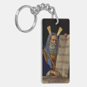 Mozes en de Tafelen van de Wet Kunst Sleutelhanger (Voorkant Links)