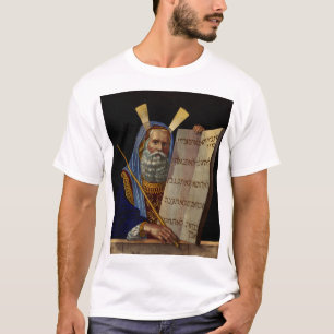Mozes en de Tafelen van de Wet Kunst T-shirt