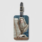 Mozes en de tien geboden bagagelabel (Voorkant (verticaal))