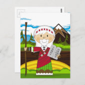 Mozes en de Tien Geboden Briefkaart (Voorkant / Achterkant)