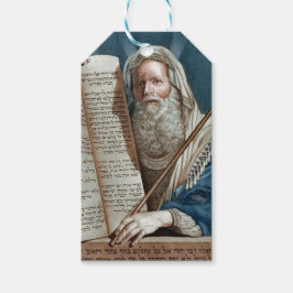 Mozes en de tien geboden cadeaulabel