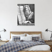 "Mozes en de Tien Geboden" canvas print (Insitu (Slaapkamer))