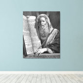 "Mozes en de Tien Geboden" canvas print (Insitu (Houten vloer))