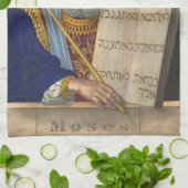 "Mozes en de Tien Geboden" keukenhanddoek (Gevouwen)