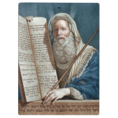 Mozes en de tien geboden klembord (Achterkant)