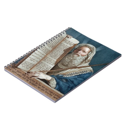Mozes en de tien geboden notitieboek (Linkerzijde)