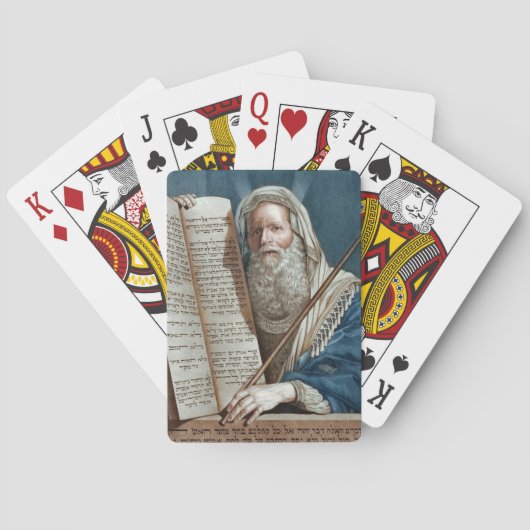 Mozes en de tien geboden pokerkaarten (Achterkant)
