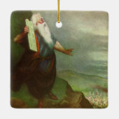 Mozes en de Tien Geboden,  religie Keramisch Ornament (Achterkant)