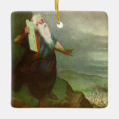 Mozes en de Tien Geboden,  religie Keramisch Ornament (Voorkant)