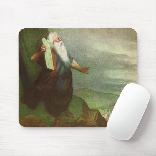 Mozes en de Tien Geboden,  religie Muismat (Met muis)