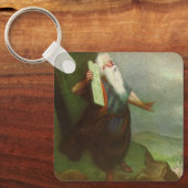 Mozes en de Tien Geboden,  religie Sleutelhanger (Voorkant)