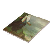 Mozes en de Tien Geboden,  religie Tegeltje (Zijkant)