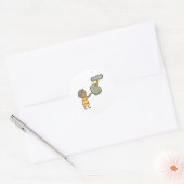 Mozes en de tien geboden ronde sticker (Envelop)