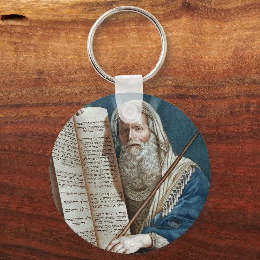 Mozes en de tien geboden sleutelhanger (Achterkant)