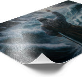 Mozes en het Rode Zee, Bijbelkunst, Christelijke k Foto Afdruk (Hoek)