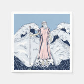 Mozes en het zee voor het scheiden servet (Voorkant)