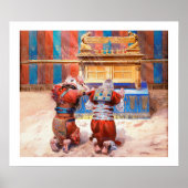 Mozes en Jozua in de Tabernakel door James Tissot Poster (Voorkant)