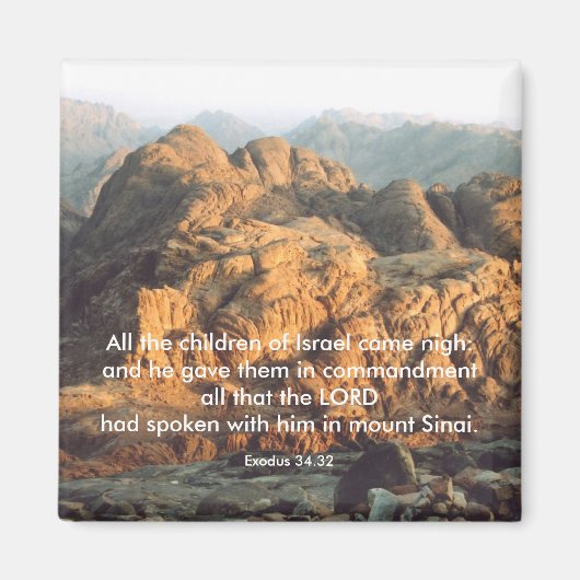 Mozes geeft de geboden - Magnet (Voorkant)