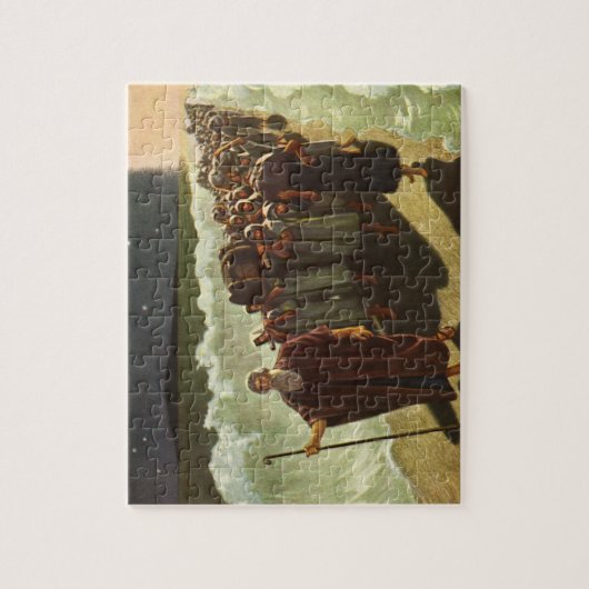 Mozes kruising van het Rode Zee,  religie Legpuzzel (Verticaal)