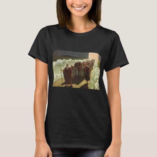 Mozes kruising van het Rode Zee, religie T-shirt (Voorkant)