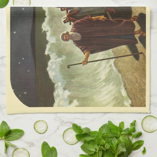 Mozes kruising van het Rode Zee,  religie Theedoek (Gevouwen)