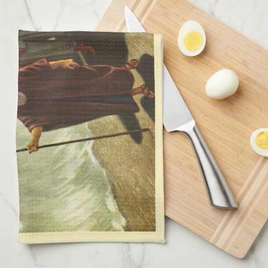 Mozes kruising van het Rode Zee,  religie Theedoek (Quarter Fold)