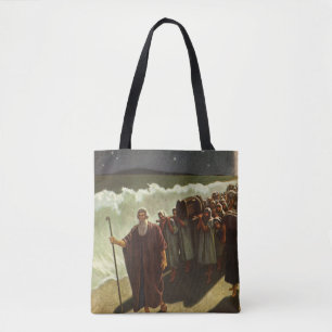 Mozes kruising van het Rode Zee,  religie Tote Bag
